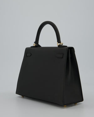 Hermès Kelly 25 Sellier Bag in Plomb Epsom Leather with Permabrass Hardware