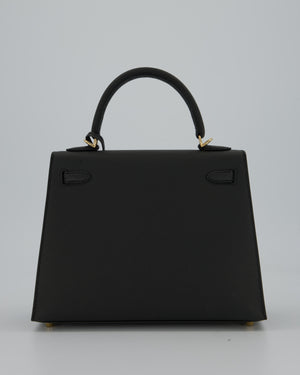 Hermès Kelly 25 Sellier Bag in Plomb Epsom Leather with Permabrass Hardware