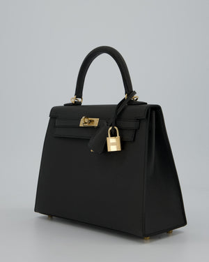 Hermès Kelly 25 Sellier Bag in Plomb Epsom Leather with Permabrass Hardware