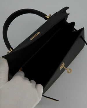 Hermès Kelly 25 Sellier Bag in Plomb Epsom Leather with Permabrass Hardware