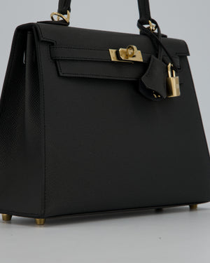Hermès Kelly 25 Sellier Bag in Plomb Epsom Leather with Permabrass Hardware