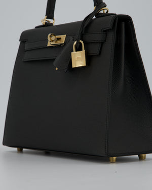 Hermès Kelly 25 Sellier Bag in Plomb Epsom Leather with Permabrass Hardware