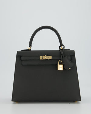 Hermès Kelly 25 Sellier Bag in Plomb Epsom Leather with Permabrass Hardware