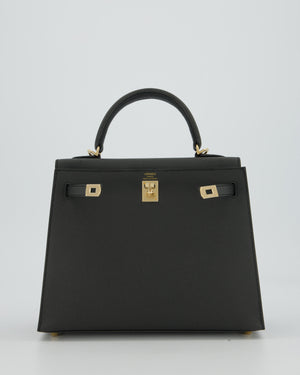 Hermès Kelly 25 Sellier Bag in Plomb Epsom Leather with Permabrass Hardware
