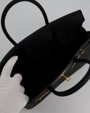 Hermès Birkin 30 Retourne Bag in Black Togo Leather with Gold Hardware
