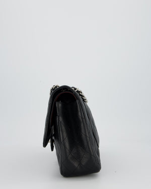 Chanel Black Jumbo Classic Double Flap Bag in Caviar Leather with Silver Hardware
