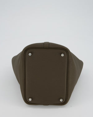 Hermès Picotin Lock 18 Bag in Vert Loden Taurillon Clemence with Palladium Hardware