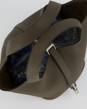 Hermès Picotin Lock 18 Bag in Vert Loden Taurillon Clemence with Palladium Hardware