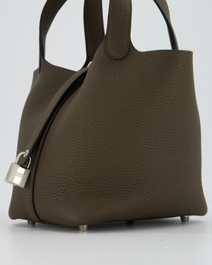 Hermès Picotin Lock 18 Bag in Vert Loden Taurillon Clemence with Palladium Hardware