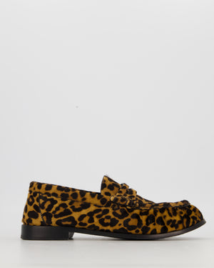 Saint Laurent Le Loafer Cassandre in Leopard Print Calf Hair Size EU 40 RRP £1,100