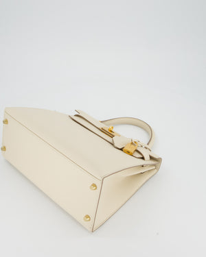 Hermès Kelly 28 Sellier Bag in Craie Epsom Leather with Gold Hardware