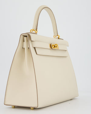 Hermès Kelly 28 Sellier Bag in Craie Epsom Leather with Gold Hardware