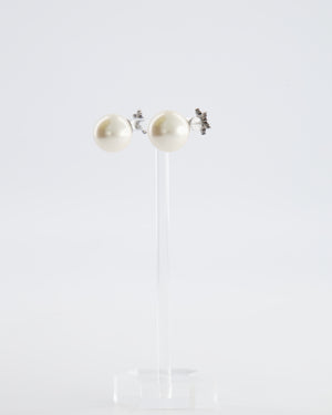 Christian Dior Pearl Earrings with Multi-Colour Crystal Embellished Star
