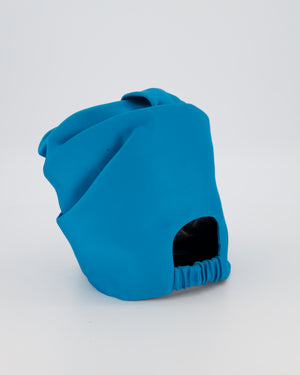 Prada Turquoise Pleated Satin Turban Headband Size M