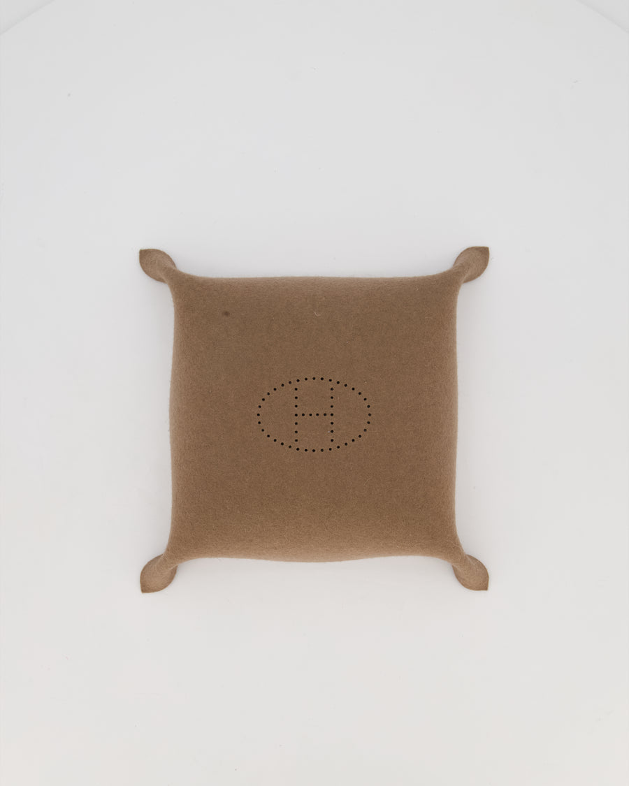 Hermès Étoupe H Evelyne Vido-Poche Felt Valet Tray