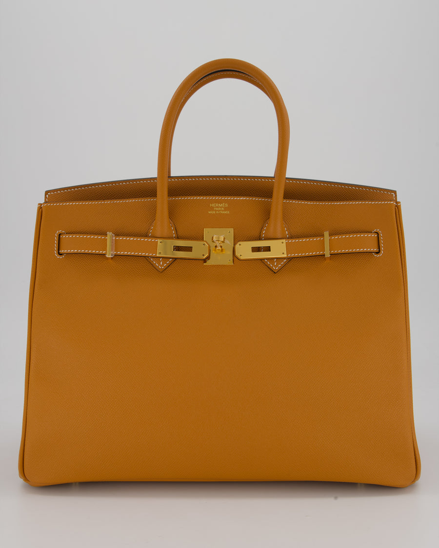 Hermès Birkin 35cm Bag in Toffee Epsom Leather and Gold Hardware