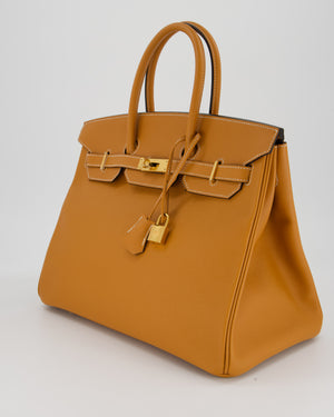 Hermès Birkin 35cm Bag in Toffee Epsom Leather and Gold Hardware