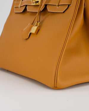 Hermès Birkin 35cm Bag in Toffee Epsom Leather and Gold Hardware