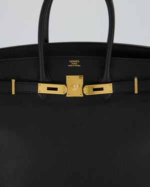 Hermès Birkin 35cm Bag in Black Epsom Leather and Gold Hardware