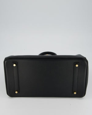 Hermès Birkin 35cm Bag in Black Epsom Leather and Gold Hardware