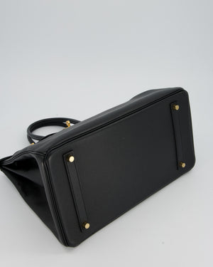 Hermès Birkin 35cm Bag in Black Epsom Leather and Gold Hardware