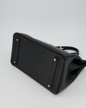 Hermès Birkin 35cm Bag in Black Epsom Leather and Gold Hardware