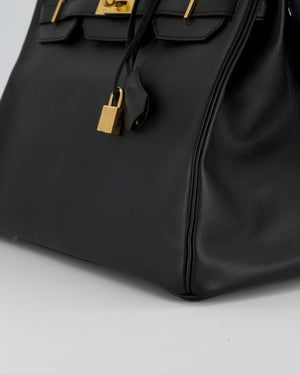 Hermès Birkin 35cm Bag in Black Epsom Leather and Gold Hardware