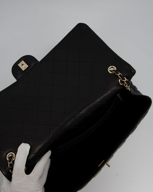 Chanel Black XL Travel Flap Bag in Caviar Leather with Silver Hardware