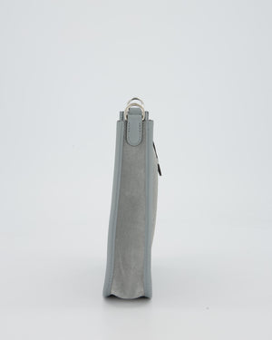 *RARE* Hermès Mini Evelyne Bag in Gris Pantin Grizzly Suede Calfskin Leather with Palladium Hardware