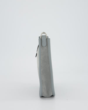 *RARE* Hermès Mini Evelyne Bag in Gris Pantin Grizzly Suede Calfskin Leather with Palladium Hardware