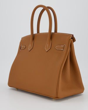 Hermès Birkin 30 Retourne Bag in Gold Togo Leather with Gold Hardware