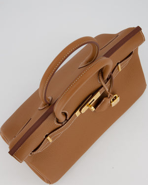 Hermès Birkin 30 Retourne Bag in Gold Togo Leather with Gold Hardware