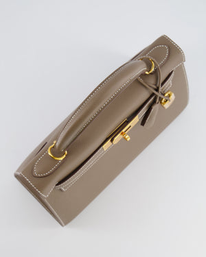 Hermès Kelly 28 Sellier Bag in Etoupe Epsom Leather with Gold Hardware