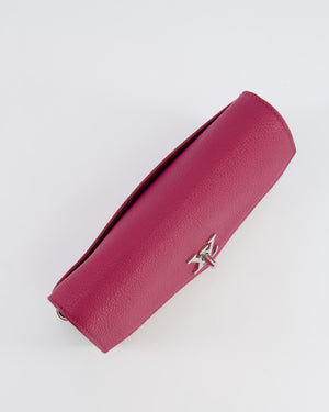 Louis Vuitton Raspberry Pink, Cream and Grey Mylockme Mini Bag with Silver Hardware RRP £1,450