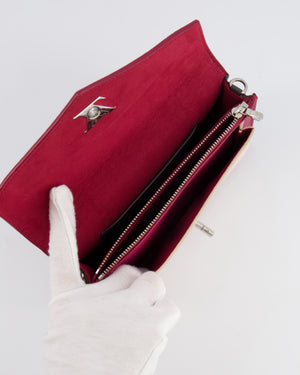 Louis Vuitton Raspberry Pink, Cream and Grey Mylockme Mini Bag with Silver Hardware RRP £1,450