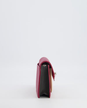 Louis Vuitton Raspberry Pink, Cream and Grey Mylockme Mini Bag with Silver Hardware RRP £1,450