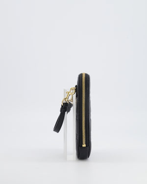 Christian Dior Black Quilted Call'in Phone Holder with Champagne Gold Hardware RRP £1,100