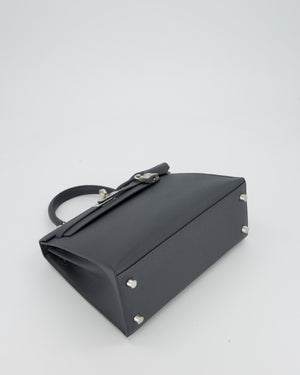 Hermès Kelly 25 Sellier Bag in Ardoise Epsom Leather with Palladium Hardware