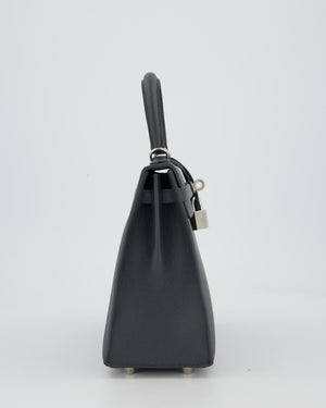 Hermès Kelly 25 Sellier Bag in Ardoise Epsom Leather with Palladium Hardware