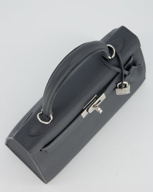 Hermès Kelly 25 Sellier Bag in Ardoise Epsom Leather with Palladium Hardware