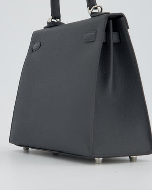 Hermès Kelly 25 Sellier Bag in Ardoise Epsom Leather with Palladium Hardware