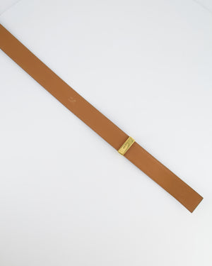 Hermès Dark Green Collier de Chien Leather Belt with Gold Hardware Size 75 RRP £2,570