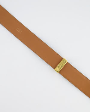 Hermès Dark Green Collier de Chien Leather Belt with Gold Hardware Size 75 RRP £2,570