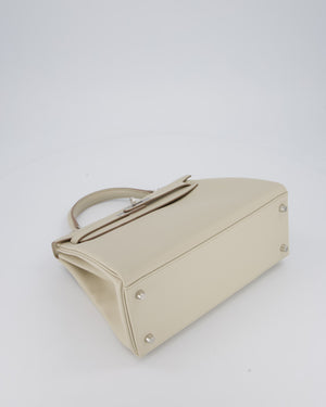 Hermès Kelly 28 Retourne Bag in Beton Evercolor Leather with Palladium Hardware