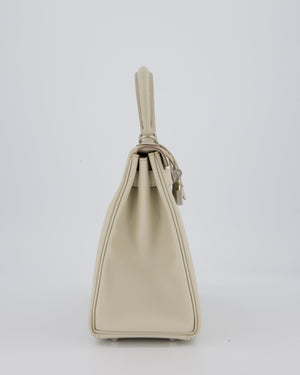 Hermès Kelly 28 Retourne Bag in Beton Evercolor Leather with Palladium Hardware