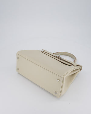 Hermès Kelly 28 Retourne Bag in Beton Evercolor Leather with Palladium Hardware