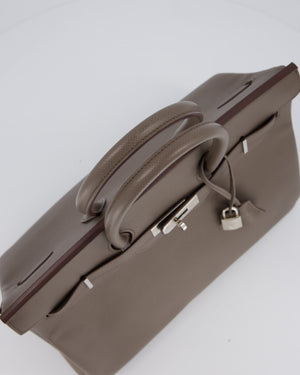 *HOT* Hermès Birkin 35 Retourne Bag in Etain Epsom Leather with Palladium Hardware