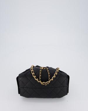 Chanel Black 25 Mini Handbag with Brushed Gold Hardware
