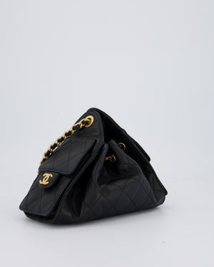Chanel Black 25 Mini Handbag with Brushed Gold Hardware