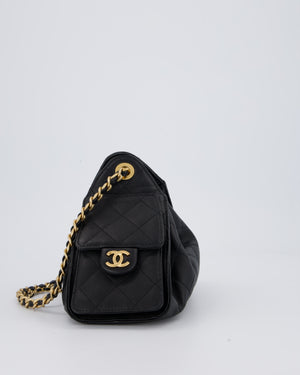 Chanel Black 25 Mini Handbag with Brushed Gold Hardware